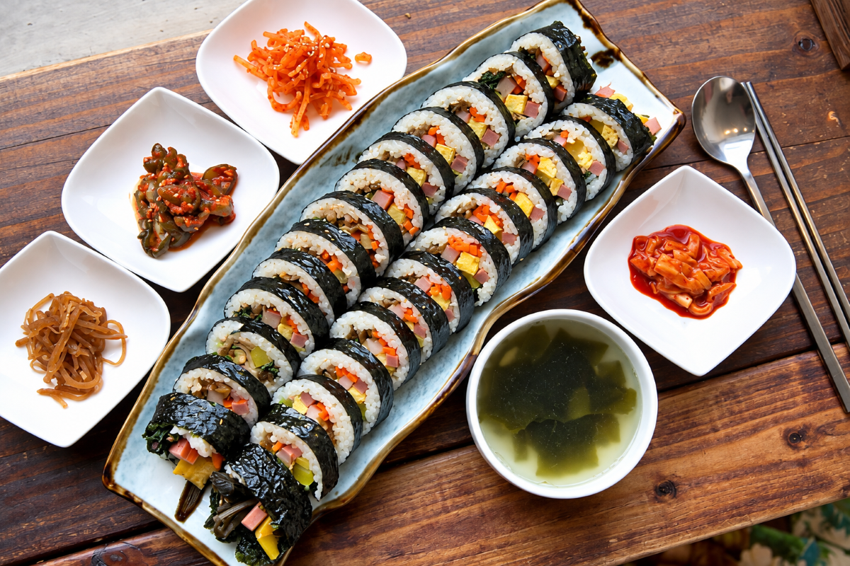 Gimbap: Kore Mutfağının Renkli Pirinç Ruloları