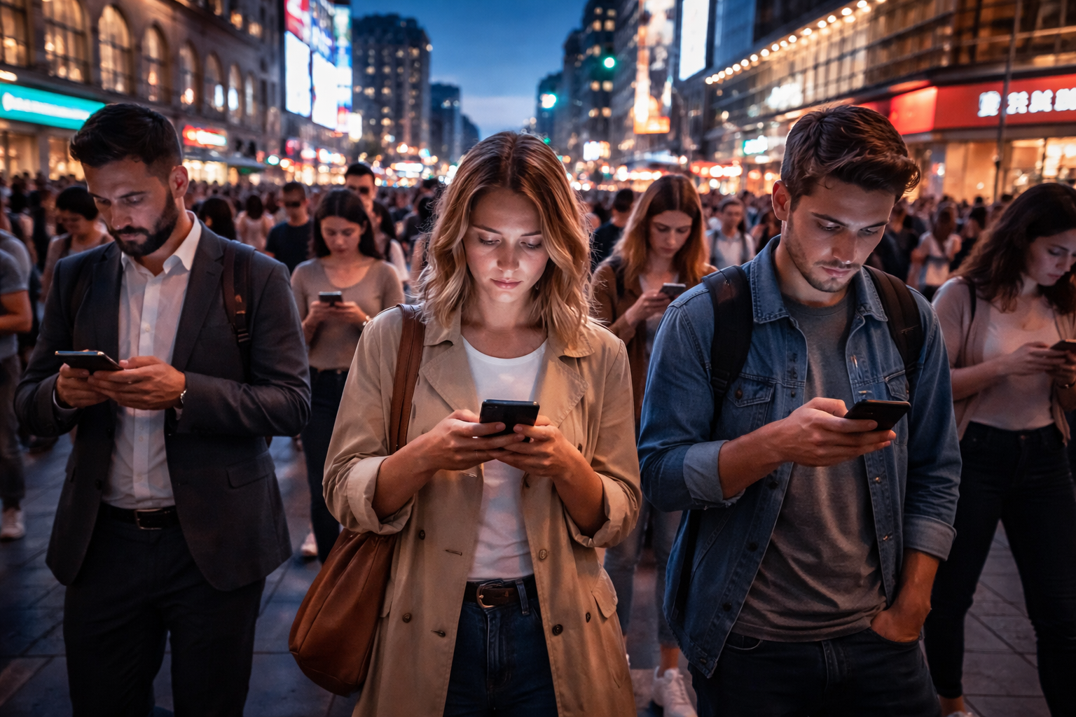 İşte, Yemekte, Trafikte; Ekrana Bağlanan Hayatlar