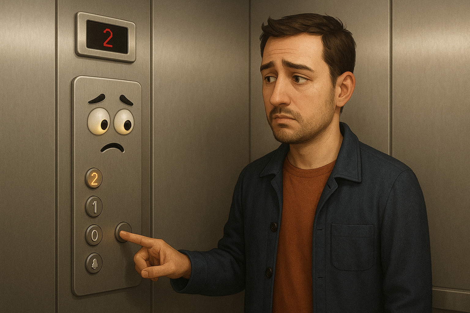 Asansörde 1’e Basıp 2’ye Çıkma Dramı