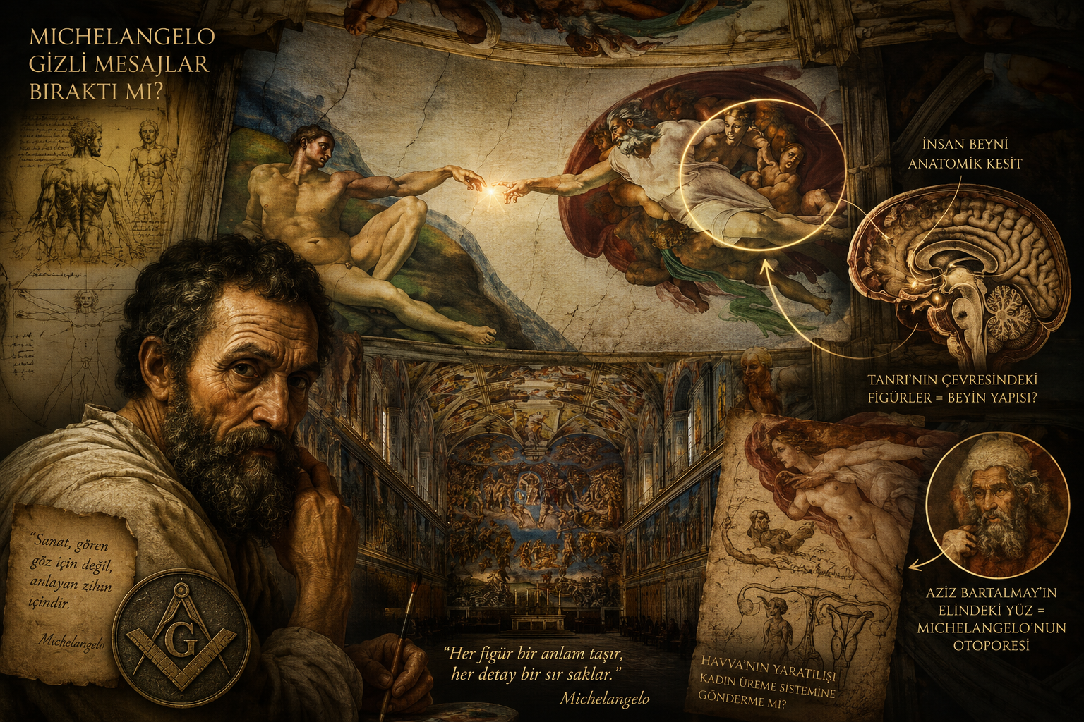 Michelangelo'nun Fresklerinde Gerçekten Gizli Mesajlar Var mı