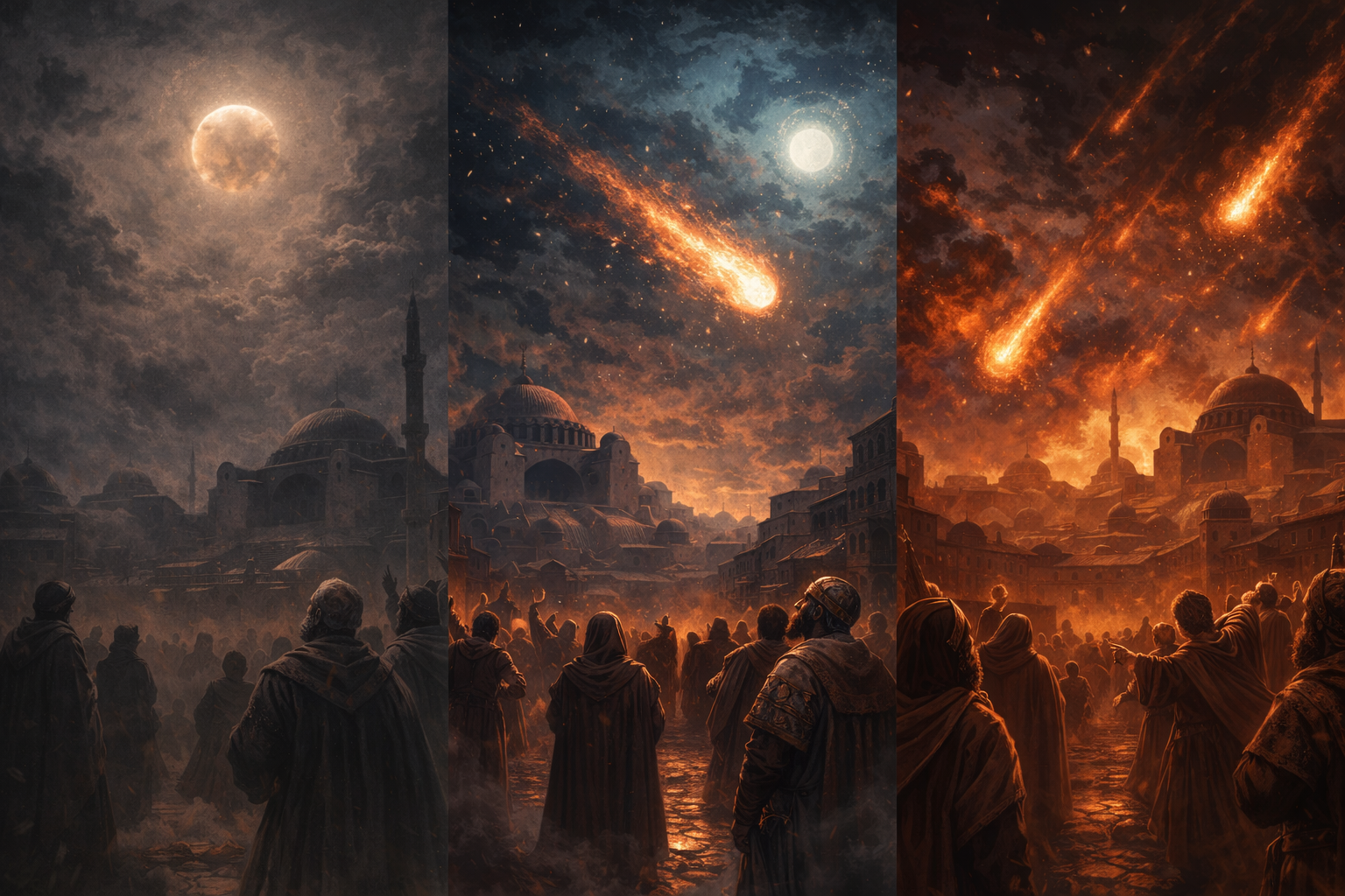 Justinianus Döneminde; Gökyüzünde Görülen Olaylar