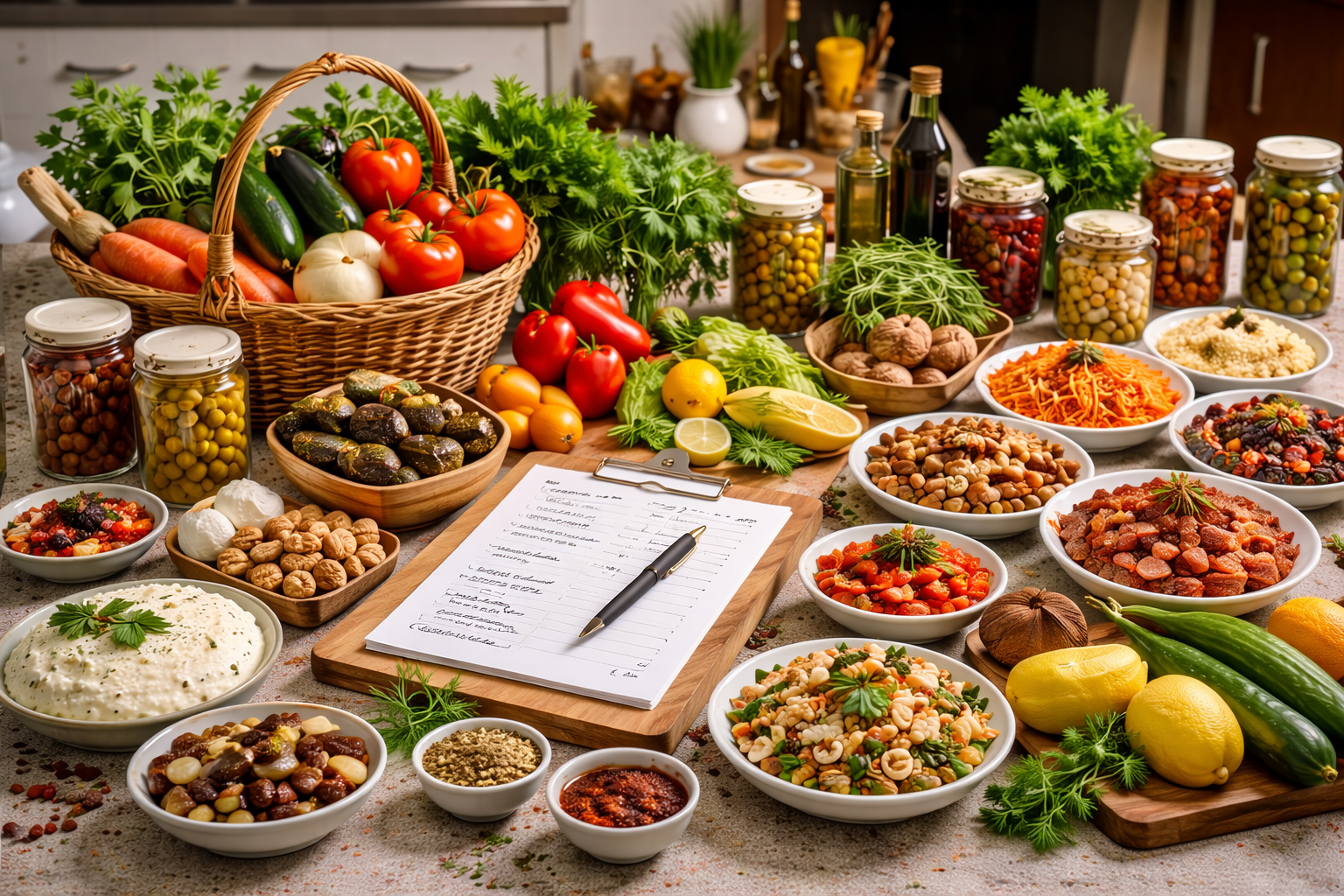Hazırlıktan Sunuma; Yılbaşı Mezeleri İçin Akıllı Masa Planı