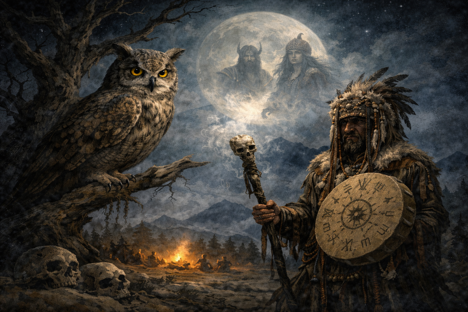 Türk Mitolojisinde; Baykuş