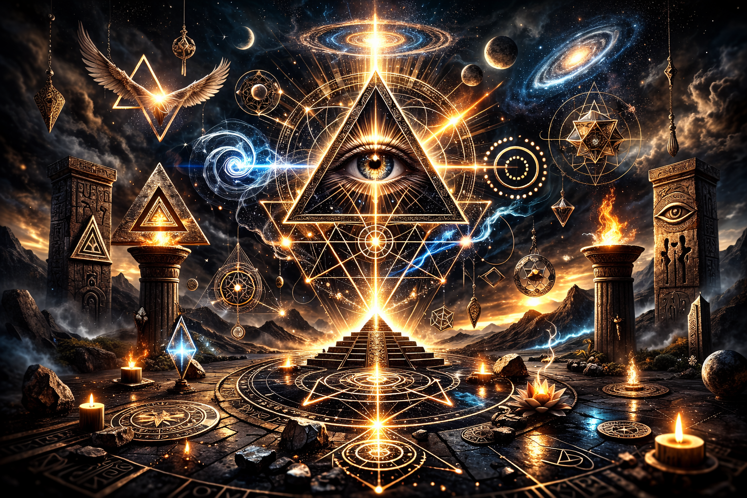 Üçgen, Göz ve Piramit; Gücün Evrensel Dili