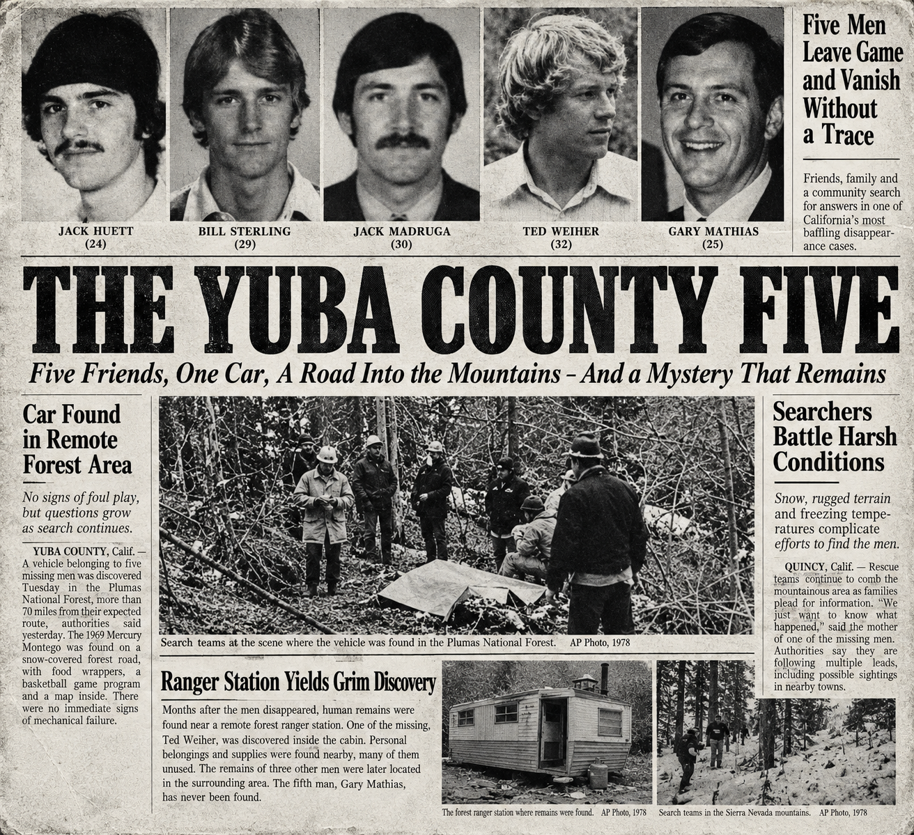 Yuba County Five: O Gece Dağlarda Ne Oldu?