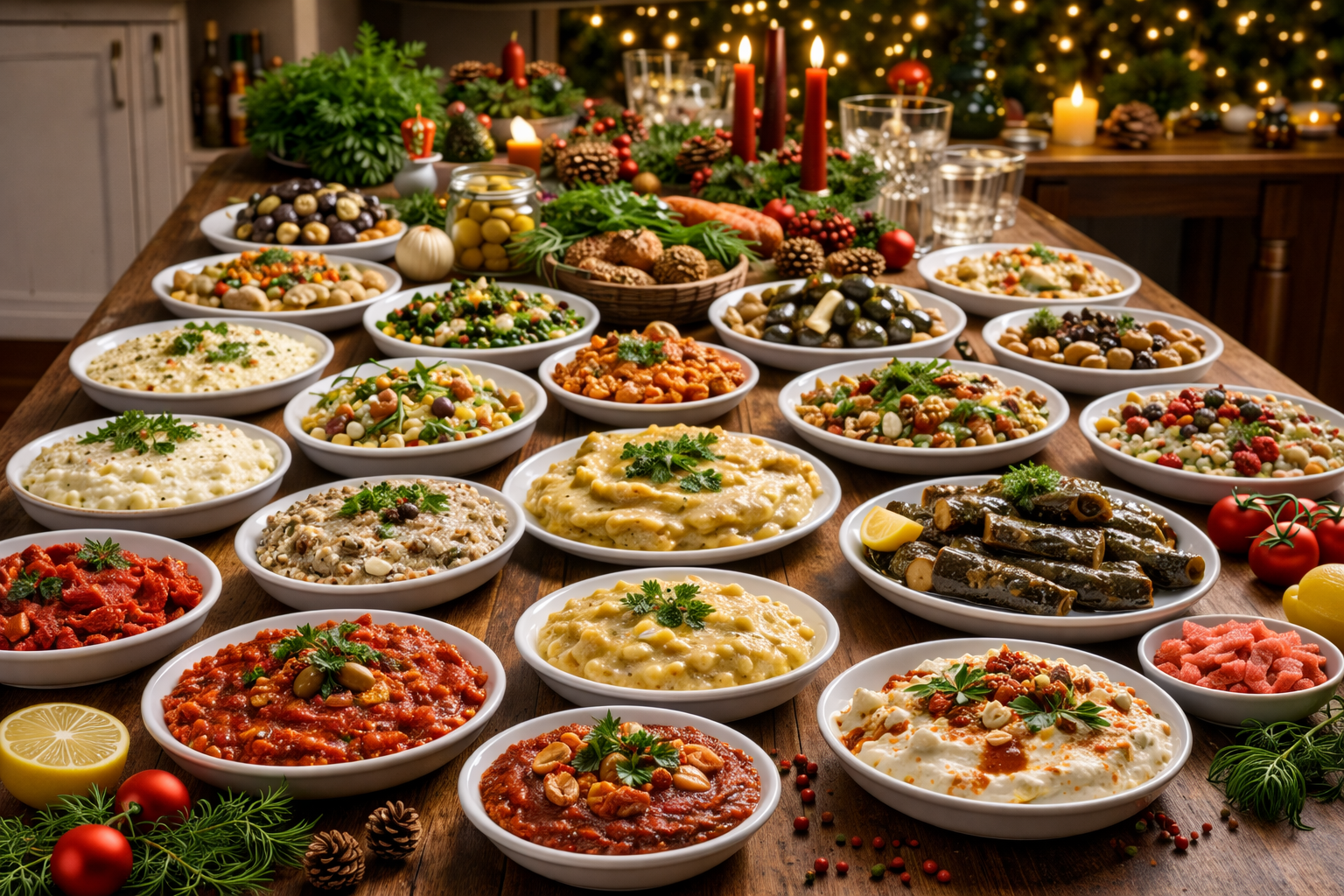 Lezzetin Çevresinde Toplanmak; Yılbaşı İçin  Meze Çeşitleri