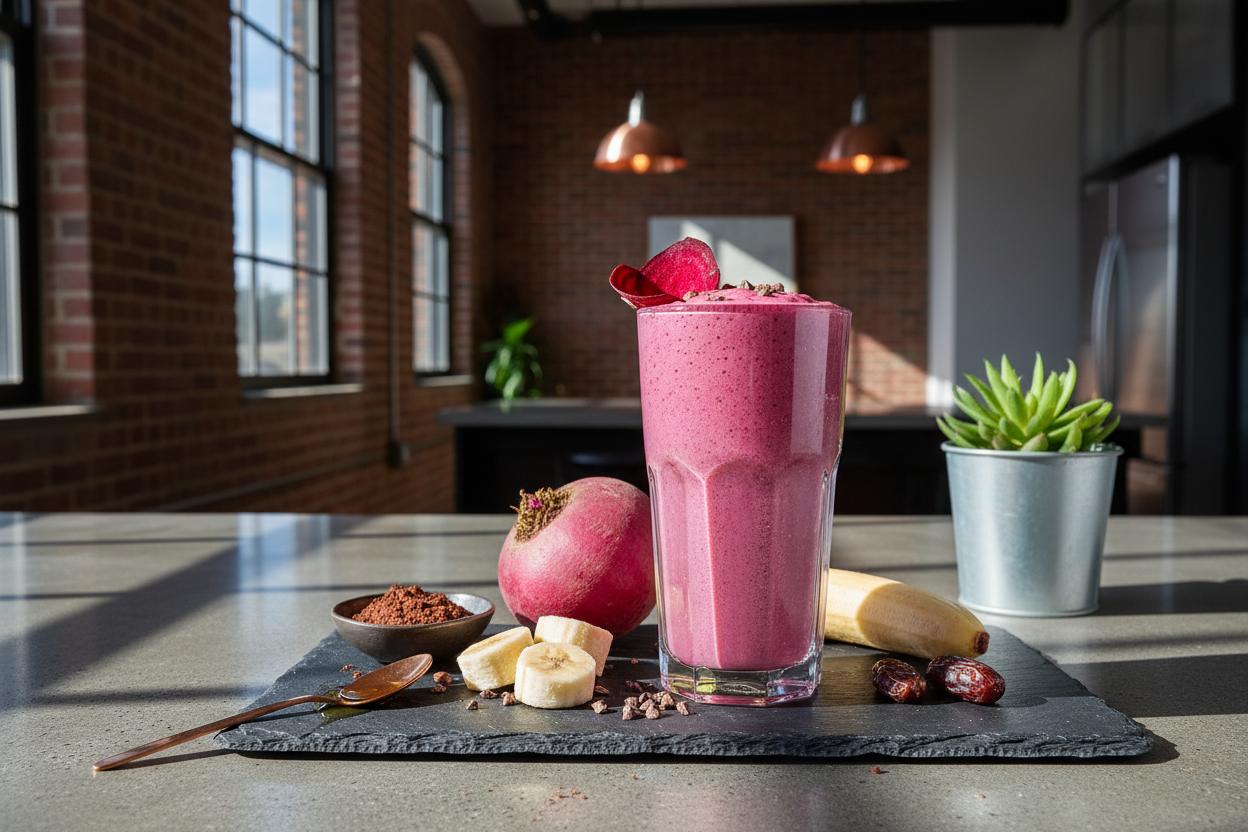 Pancar ve Çikolata Smoothie