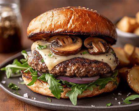 Trüflü Mantarlı Gurme Hamburger